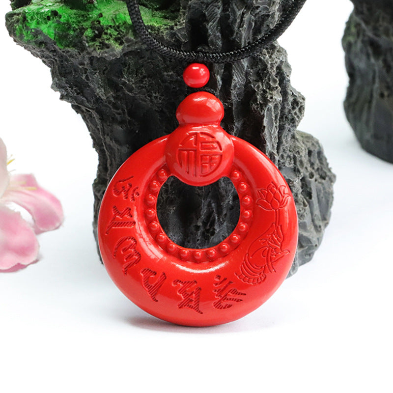 Tranquil Harmony Mantra Stone Pendant