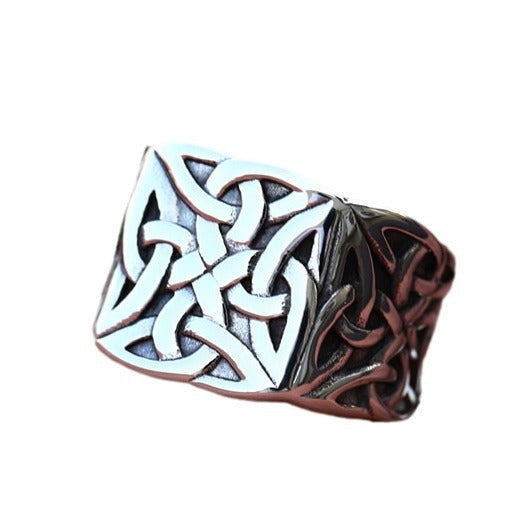 Wholesale Retro Viking Celtic Knot Men's Ring in Stainless Steel and Titanium