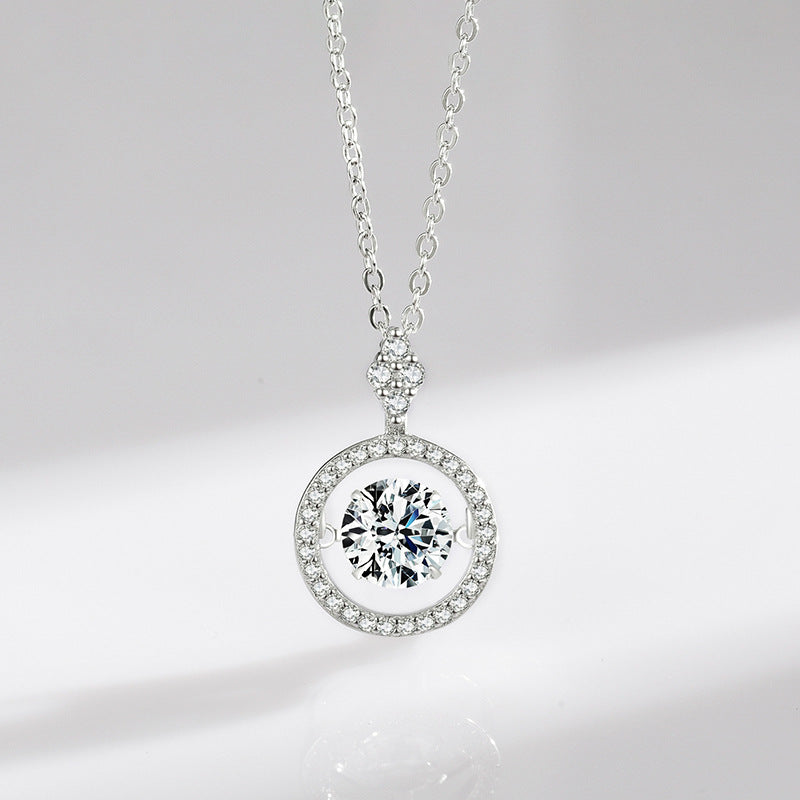 Shakeable Zircon Necklace in 925 Pure Silver