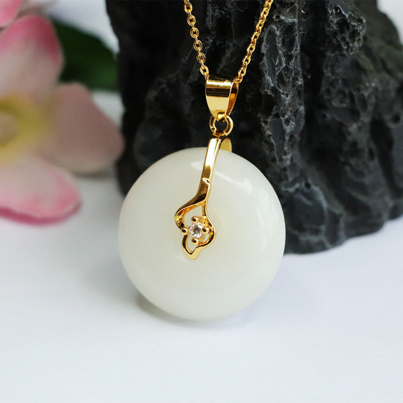 White Jade Fortune's Favor Necklace