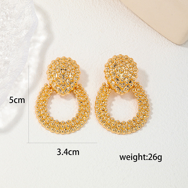 Exaggerated Geometric Water Droplets Earrings - Vienna Verve Collection