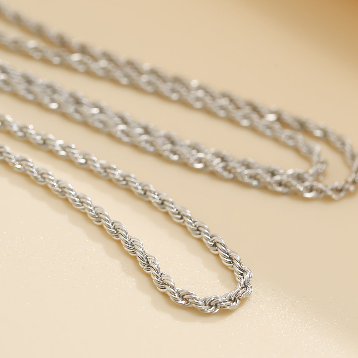 French Minimalist Alloy Chain Bracelet from Vienna Verve Collection