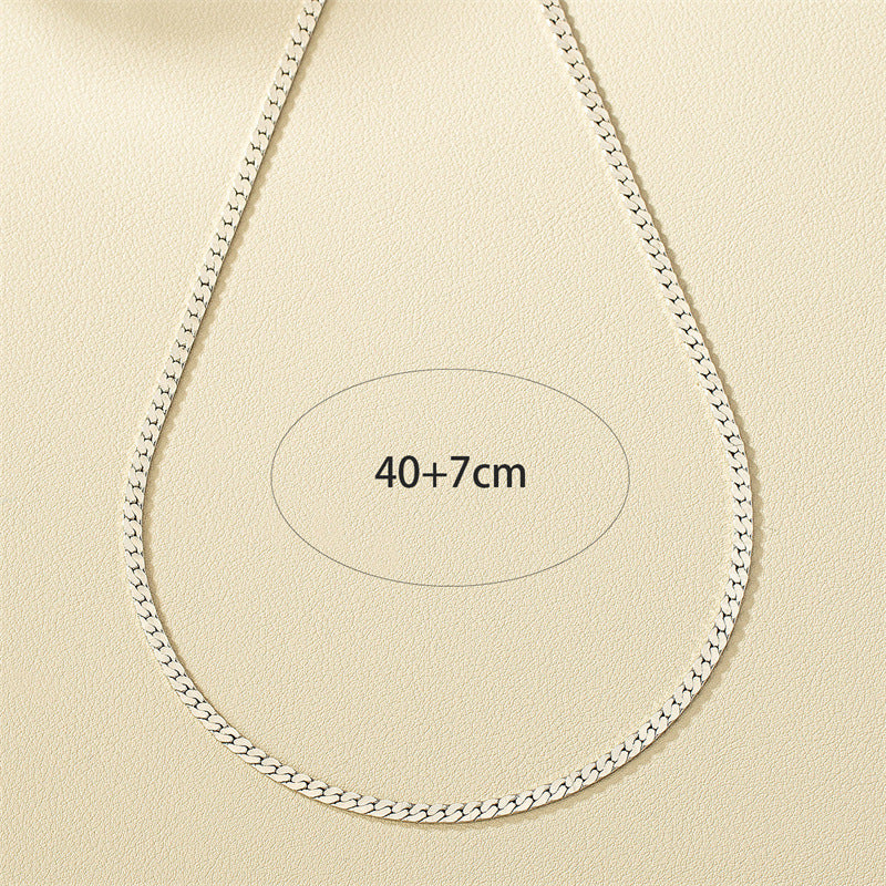 Minimalist Metal Chain Necklace - Vienna Verve Collection