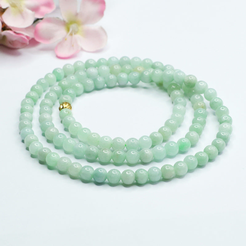 Natural Myanmar Jade Beads Necklace, Jade Jewelry