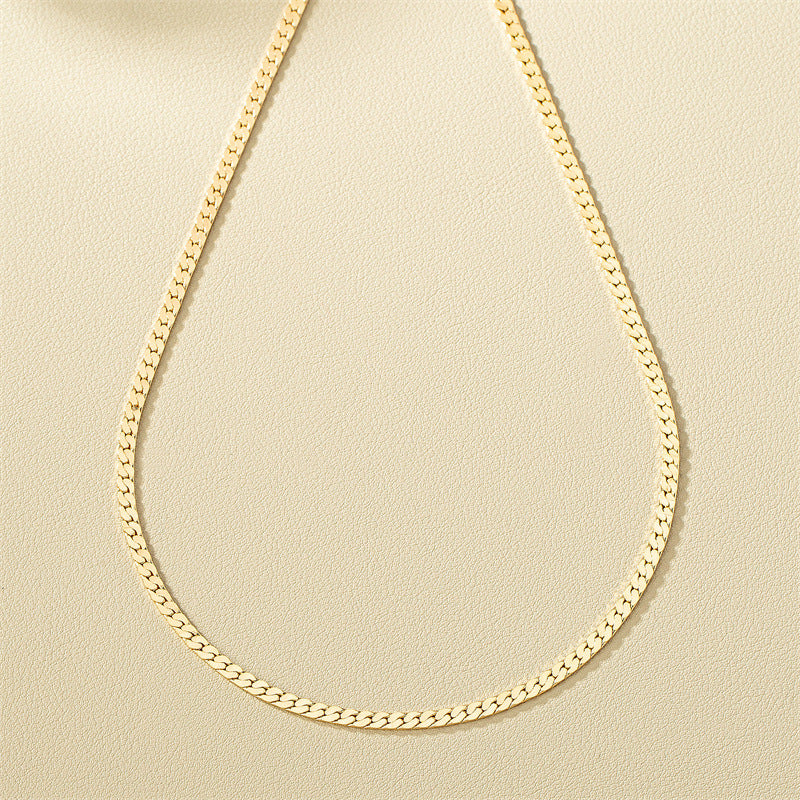 Minimalist Metal Chain Necklace - Vienna Verve Collection