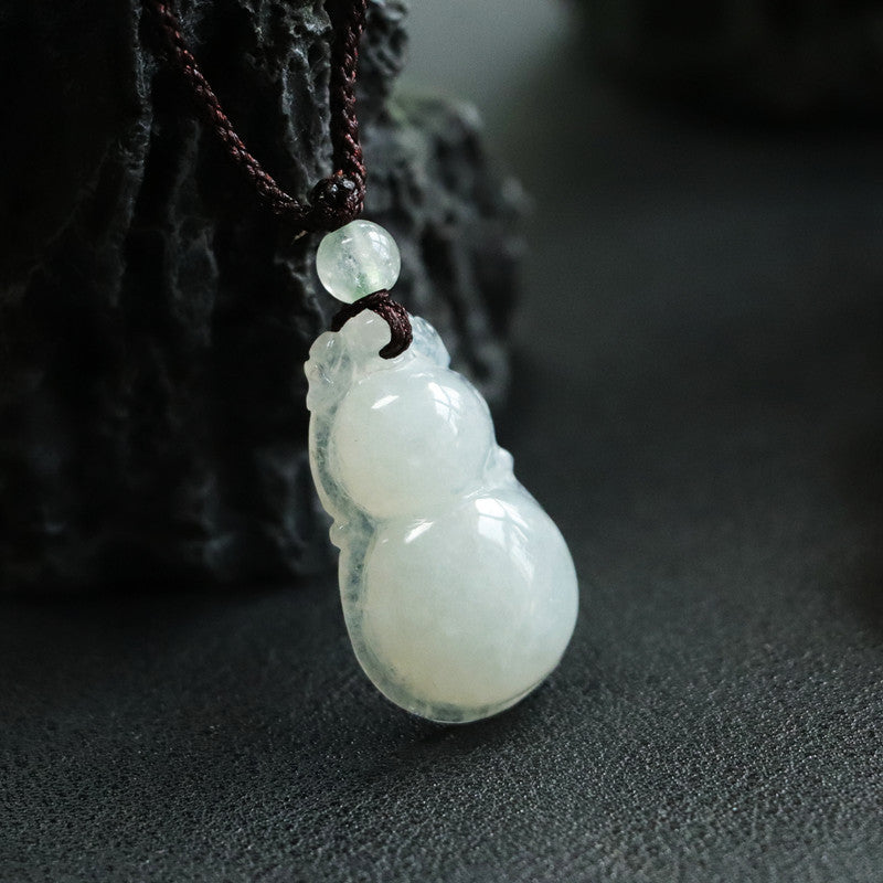 Grade A Gourd Fortune's Favor Jade Pendant