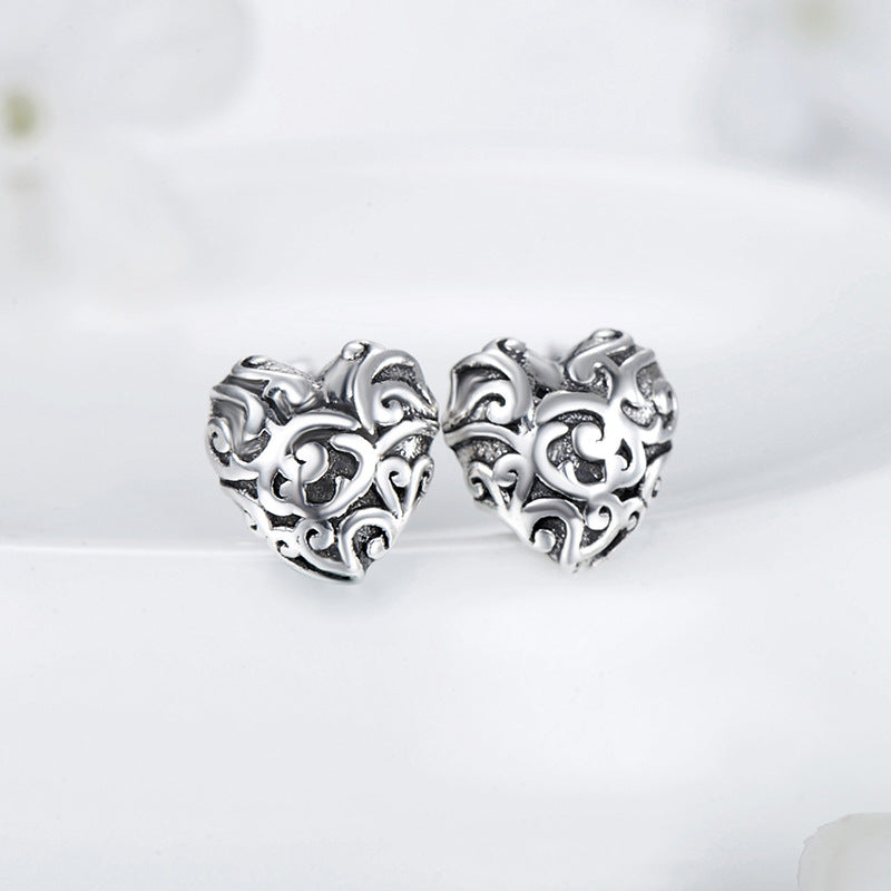 Elegant Pure Silver Ear Studs for Women by Planderful Collection