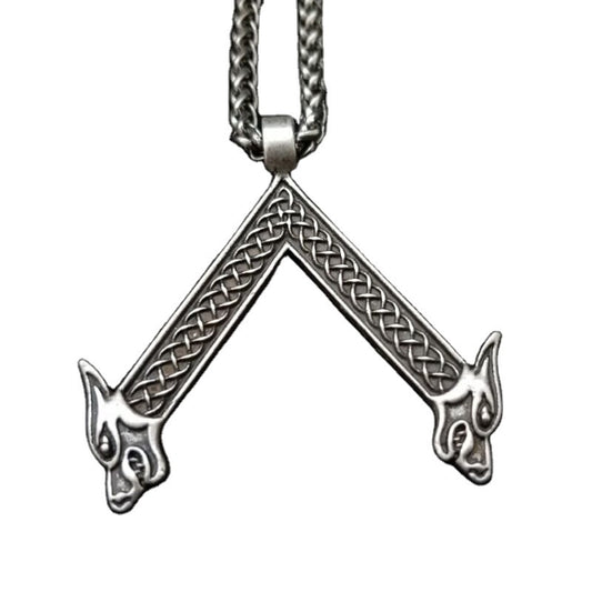 Norse Legacy Metal Rune Flute Necklace - Men's Mythical Accessories