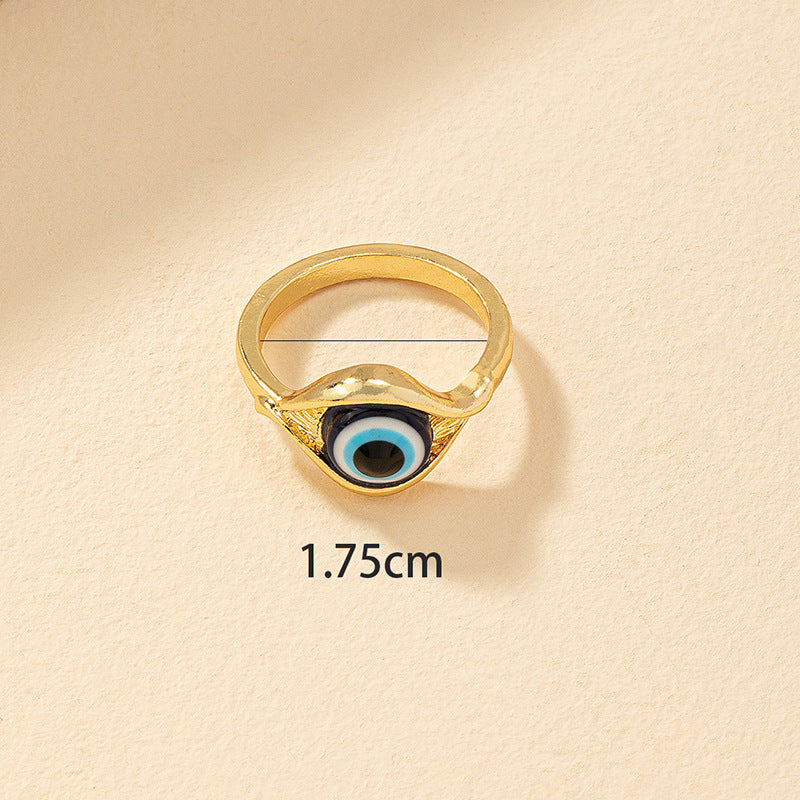 Enchanting Blue Eye Ring - Exquisite Cross-border Fashion Accessory for Women