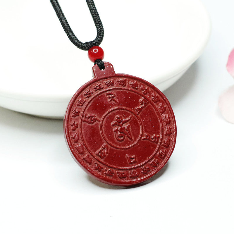 Charm and Elegance: Fortune's Favor Cinnabar Stone Pendant