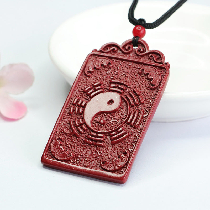 Mystical Fortune Vermilion Sand Cinnabar Pendant