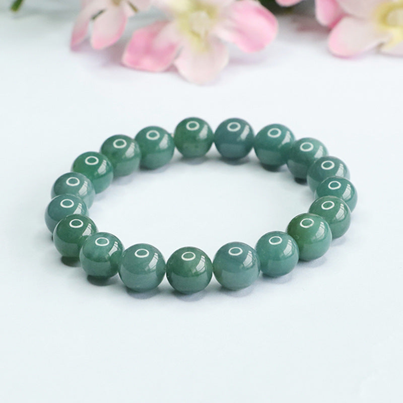 Fortune's Favor Sterling Silver Jade Bracelet