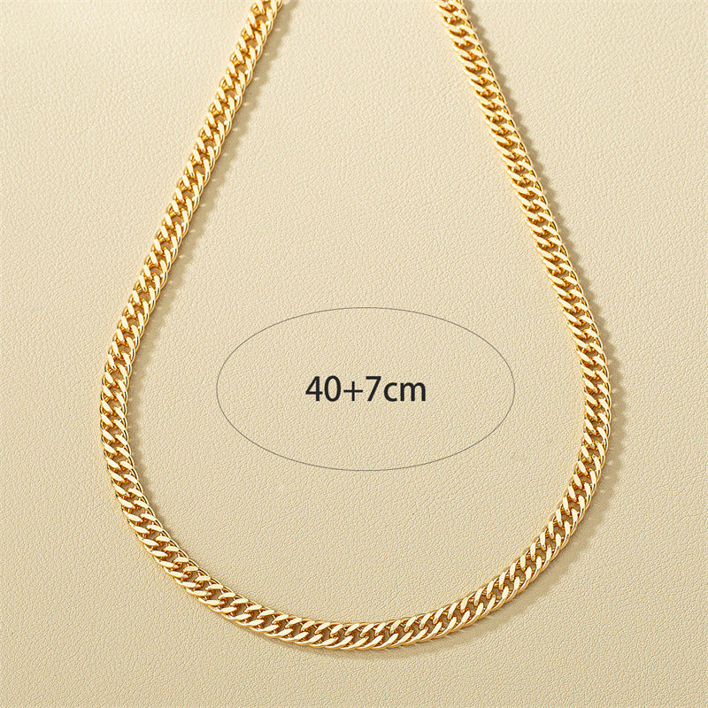 Futuristic Collarbone Chain with Geometric Design