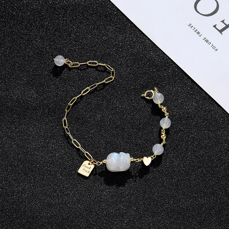 Fortune's Favor Sterling Silver Crystal Bracelet