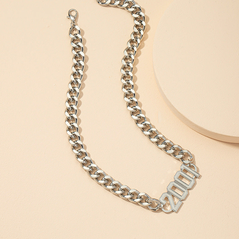 Wholesale European and American Digital Metal Necklace - Vienna Verve Collection