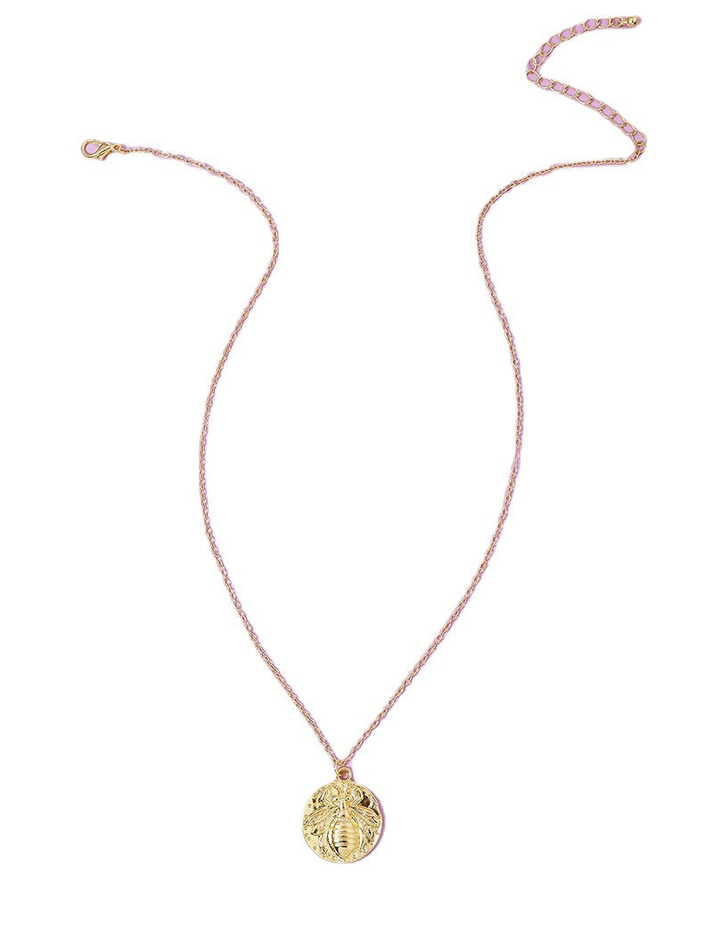 Bee Pendant Necklace with Simple Elegance for Women - Vienna Verve Collection