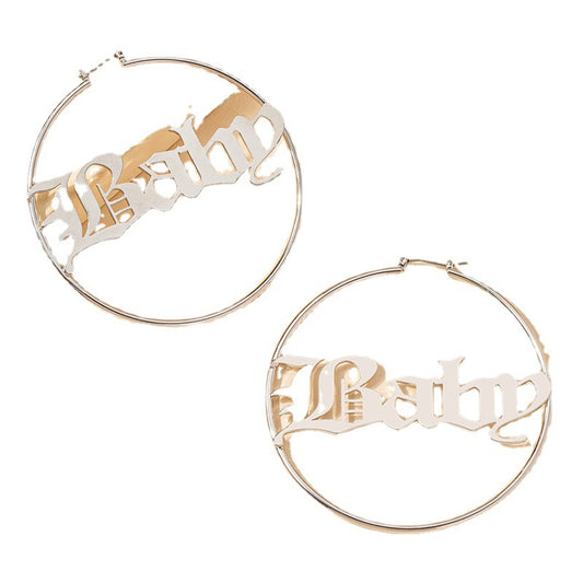 Exaggerated Big Circle Earrings with European Flair