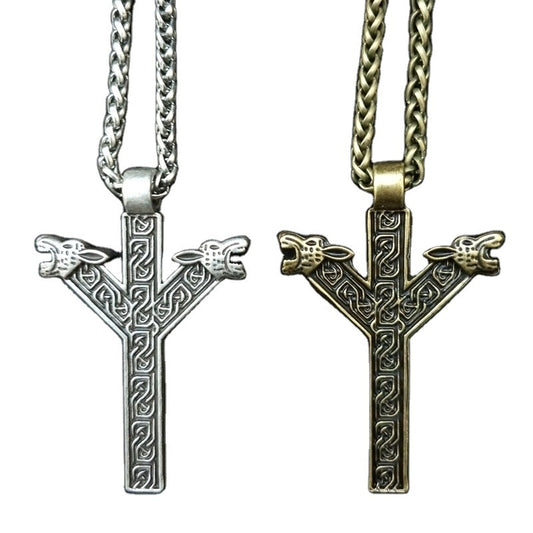 Norse Legacy Metal Pendant Necklace for Men