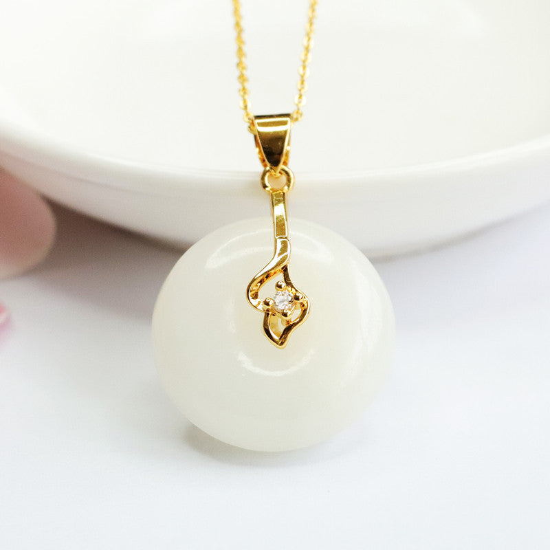 White Jade Fortune's Favor Necklace