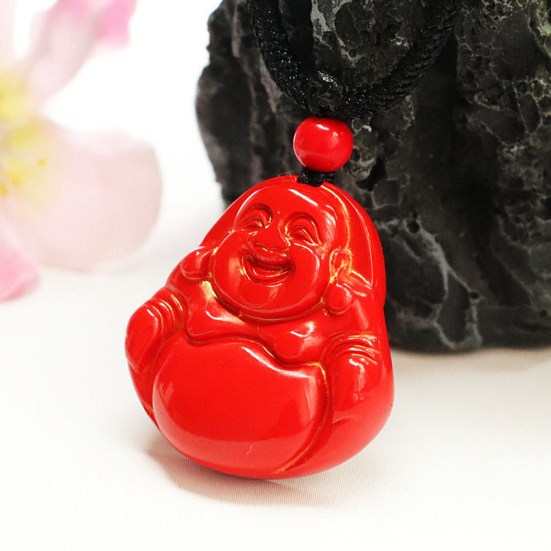 Buddha Pendant - Vermilion Sand Red Sand Serenity Gift