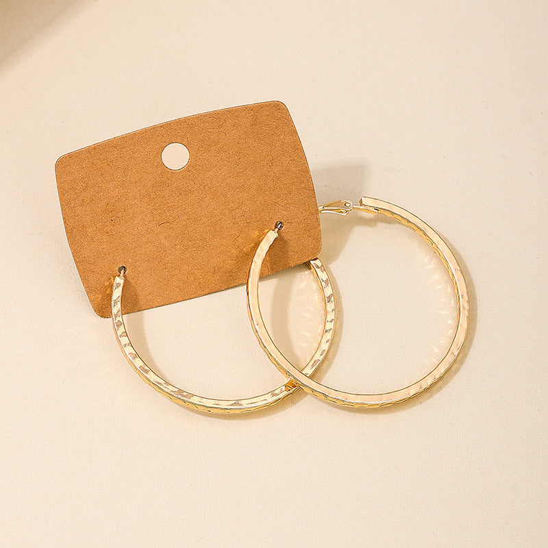 Circular Textured Earrings with European Flair - Planderful Vienna Verve Collection