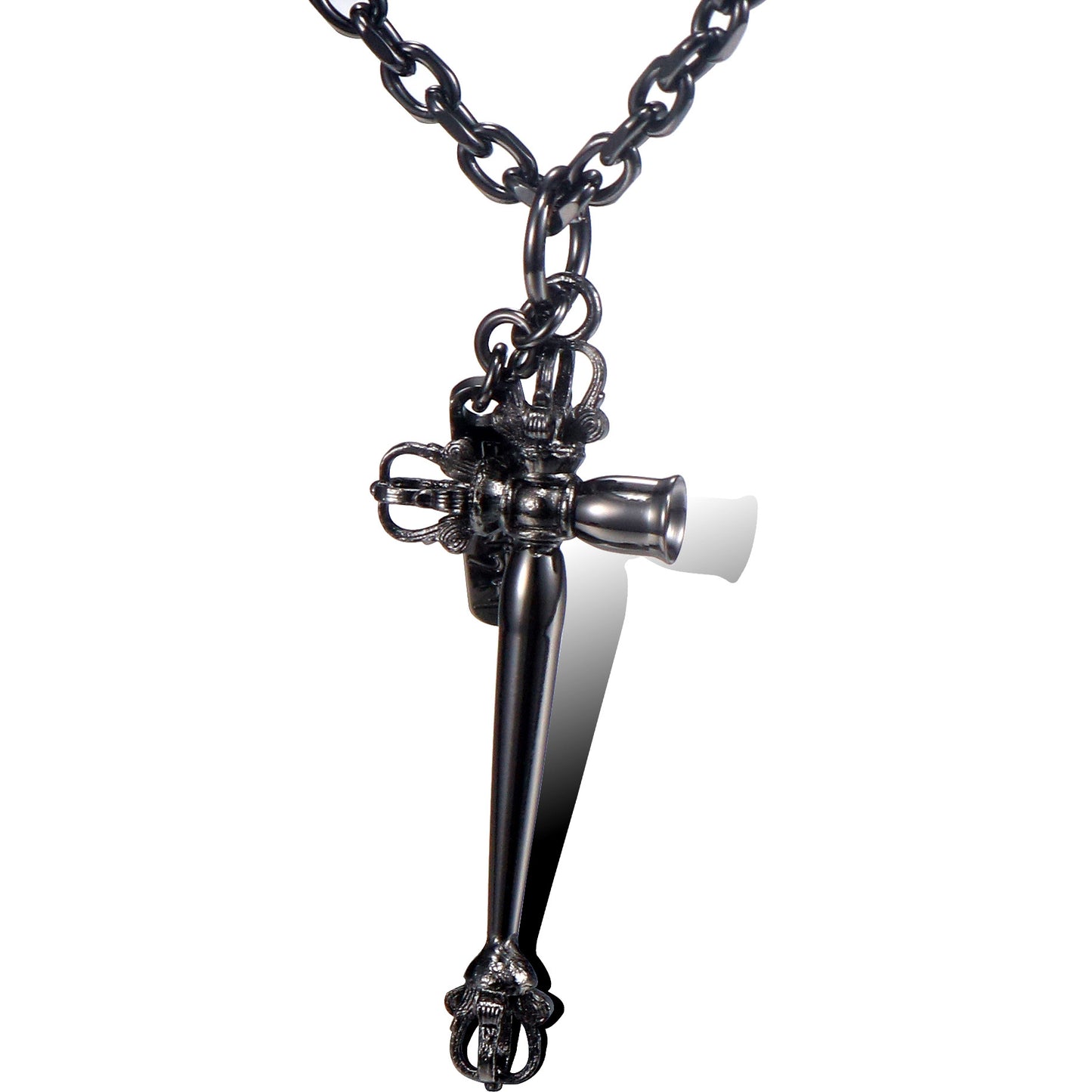 Trendy Titanium Steel Cross Pendant for Men and Women - Simple and Stylish Design