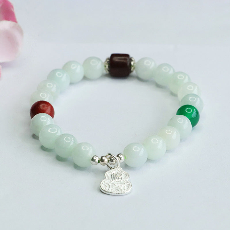 Fortune's Favor Sterling Silver Jade Bracelet