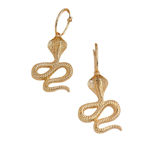 Exaggerated Snake Earrings - Vienna Verve Collection - Fashion Enthusiast's Choice