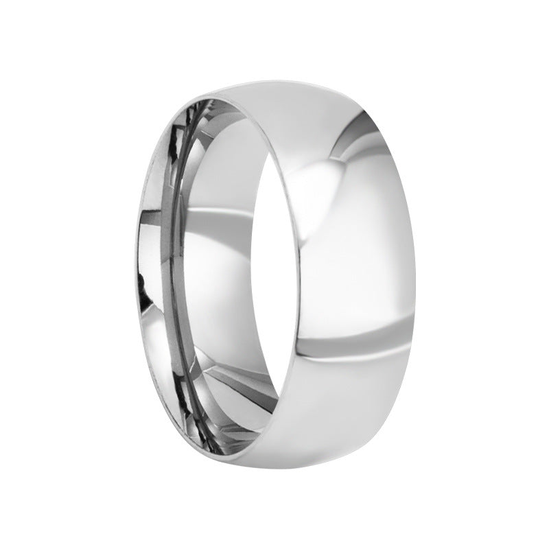 Classic Cross-Border Men's Steel Ring - Size 5-13 Standard US Code