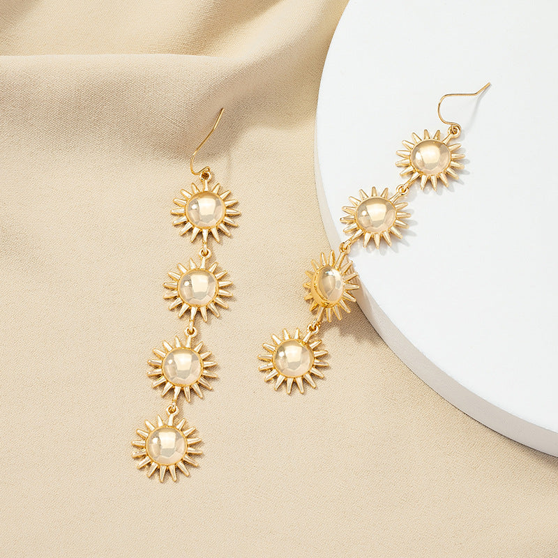 Exaggerated Sunflower Earrings - Vienna Verve Collection