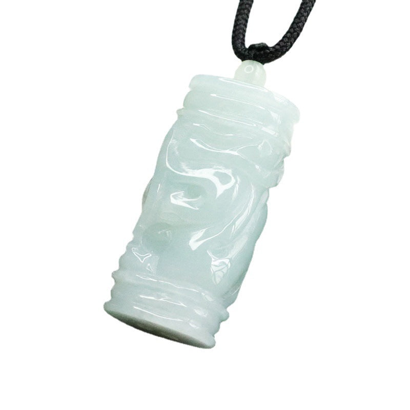 Fortune's Favor Myanmar Jade Dragon Pillar Pendant