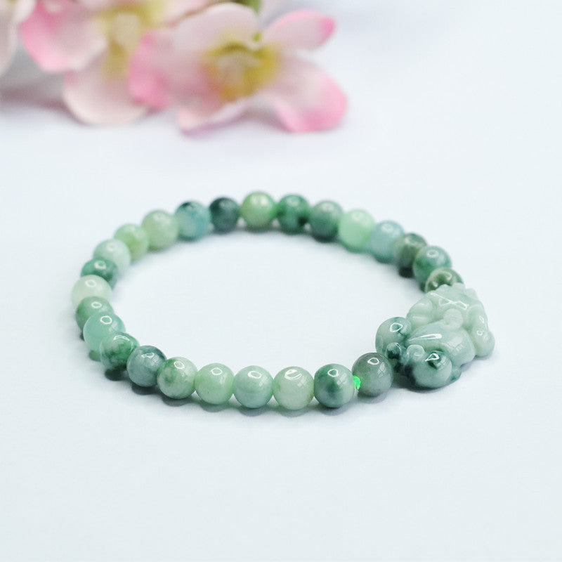 Fortune's Favor Sterling Silver Jade Bracelet