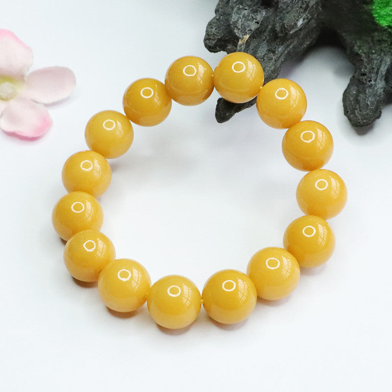 Yellow Jadeite Sterling Silver Bracelet from the Fortune's Favor Collection