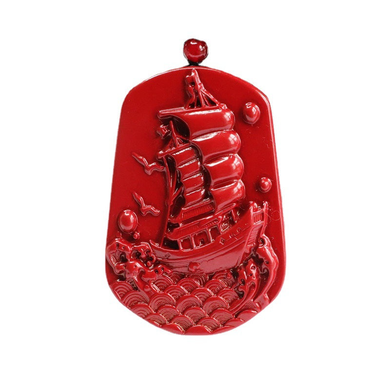 Cinnabar Pendant Smooth Sailing Pendant Jewelry