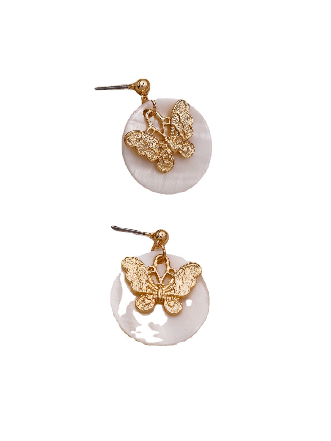 Vienna Verve Metal Butterfly Earrings - Fashion Jewelry Wholesale