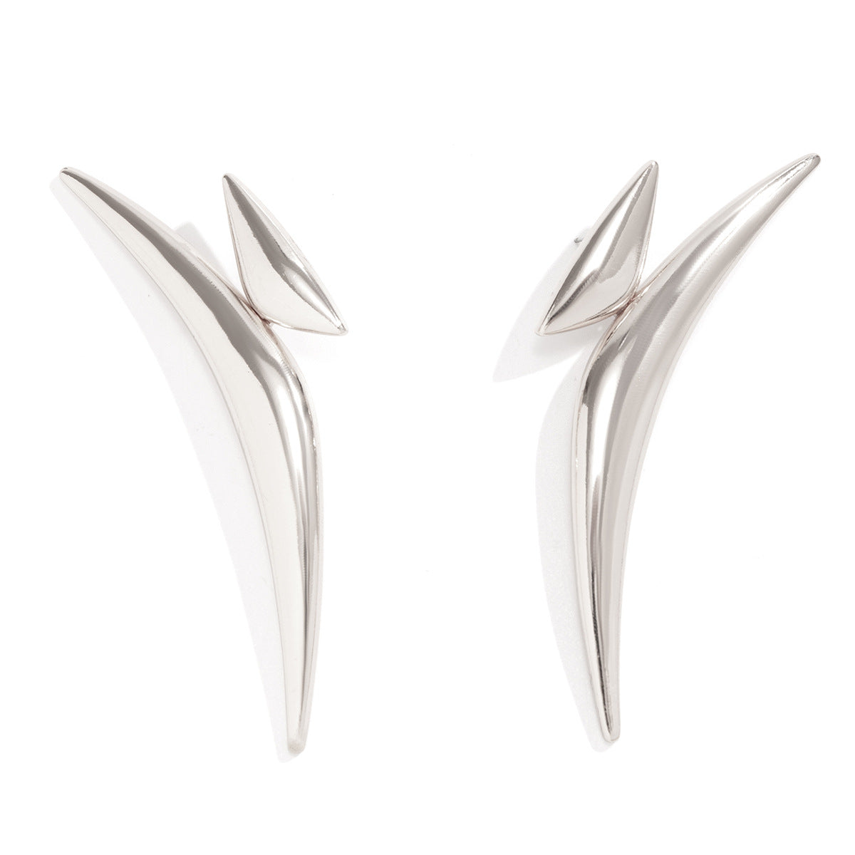 Statement Earrings: Vienna Verve Sterling Silver and Alloy Geometric Design