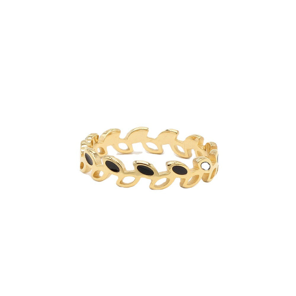 Olive Branch Women's Ring - European and American Style, Fashionable and Simple