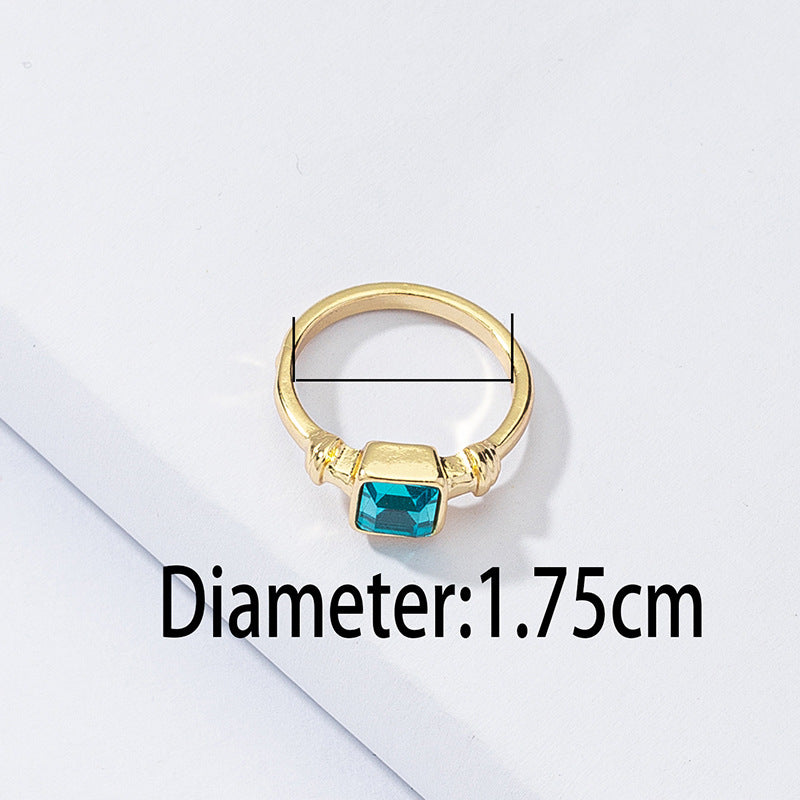 Wholesale Zircon Ring with Handmade Instagram Cross-Border Jewelry