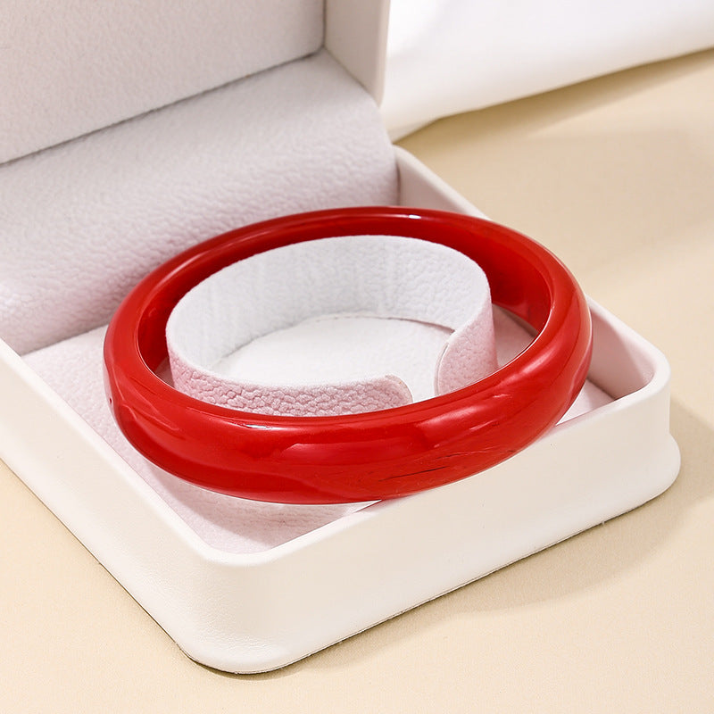 Elegant Crimson Harmony Bracelet - Planderful Vienna Verve Collection