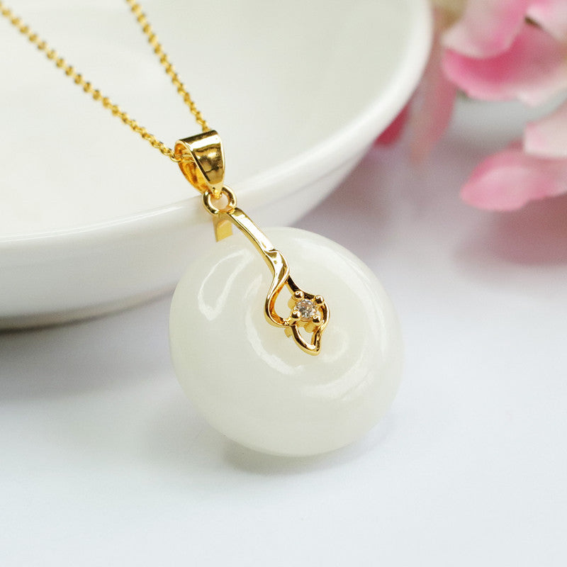 White Jade Fortune's Favor Necklace