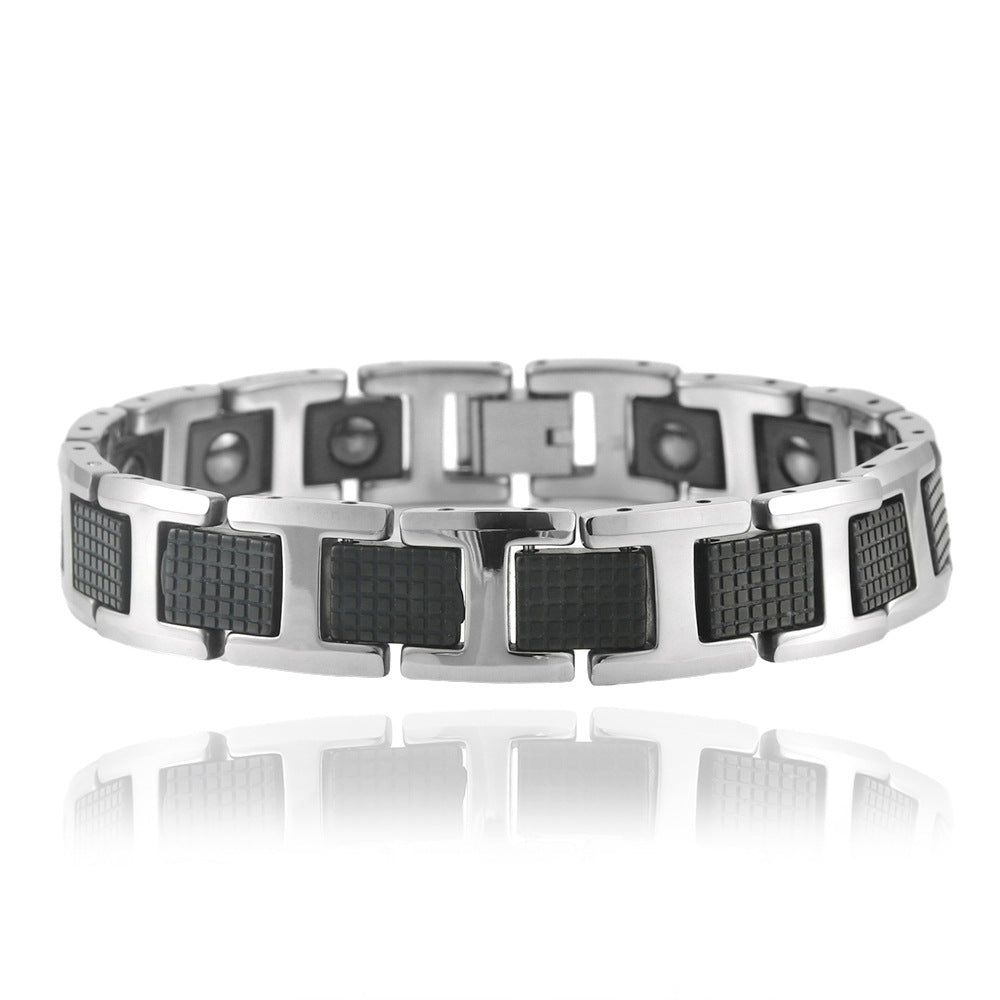 Customizable Tungsten Steel Bracelet for Men and Women - Edgy Punk Jewelry