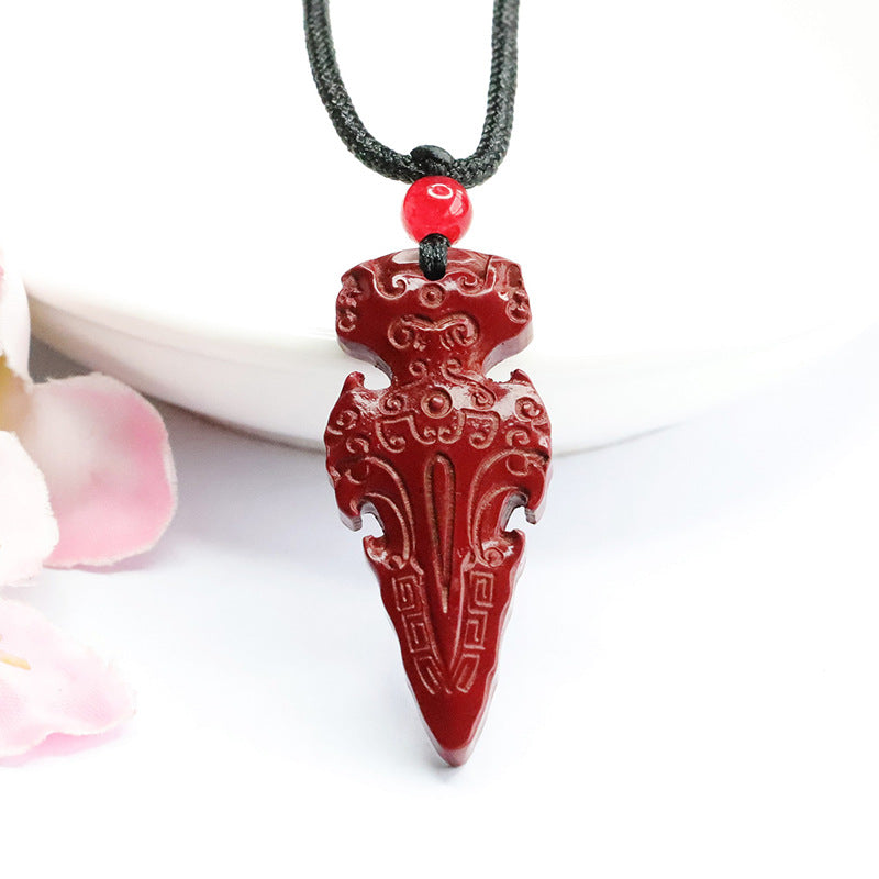 Cinnabar Pendant Purple Gold Sand Sword Pendant