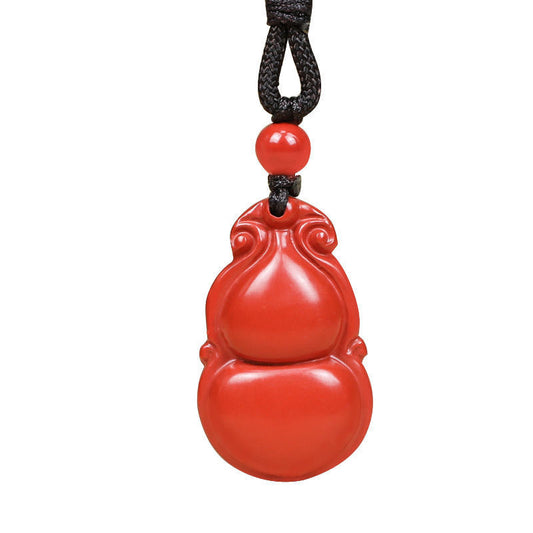 Cinnabar Gourd Pendant Jewelry