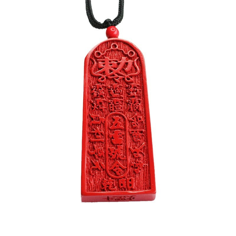 Vermilion Sand Pendant: Symbol of Strength and Prosperity