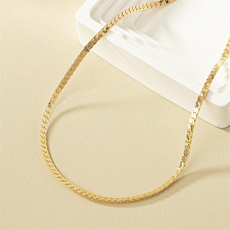 Minimalist Metal Chain Necklace - Vienna Verve Collection