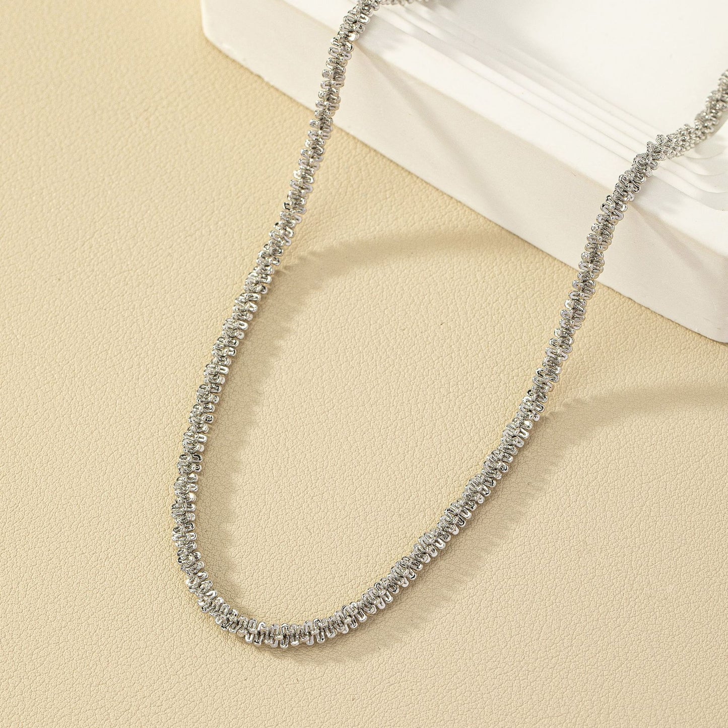 Chic Minimalist Metal Necklace by Vienna Verve