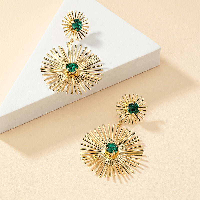 Sunflower Sunburst Earrings - Vienna Verve Collection