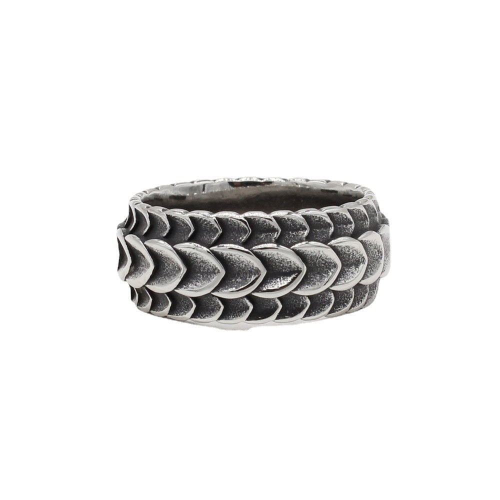 Fashionable Vintage Dragon Titanium Steel Ring