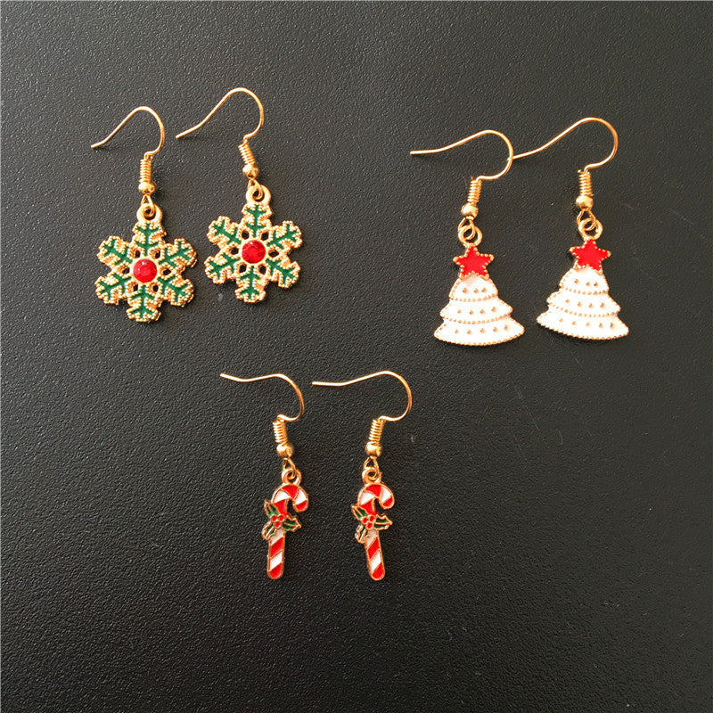 Festive Holiday Metal Earrings from Vienna Verve Collection