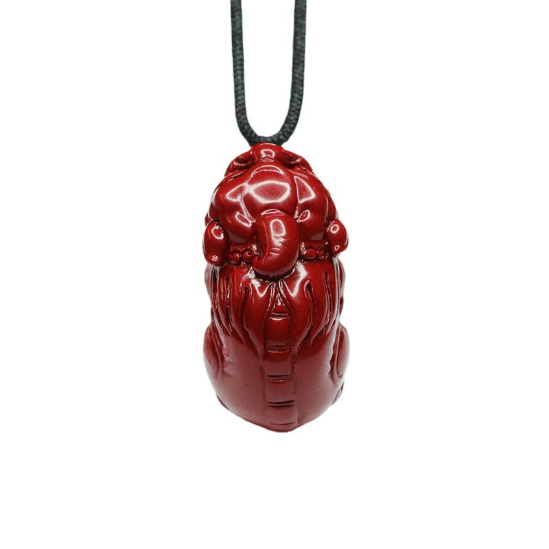 Fortunes' Blessing Vermilion Sand Pixiu Pendant